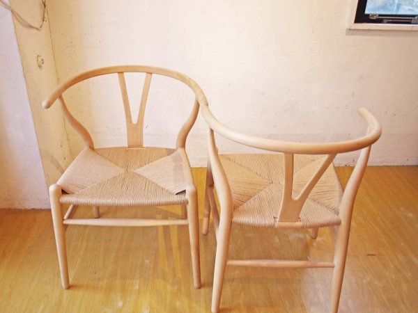 カール ハンセン & サン Carl Hansen & Son Yチェア CH24 ハンス・J・ウェグナー 座面張替済 ビーチ材 ソープフィニッシュ 日本仕様の座面高 ★