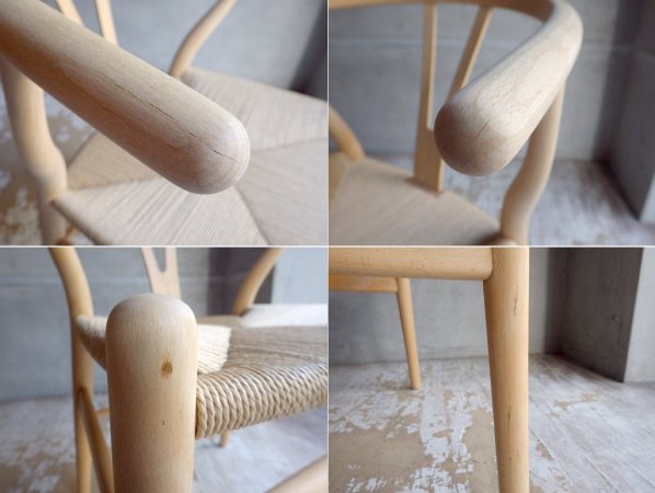 カールハンセン&サン Carl Hansen & son Yチェア CH24 ビーチ材 ソープフィニッシュ 日本仕様 座面張替済み ハンス・J・ウェグナー デンマーク 北欧家具 B ♪