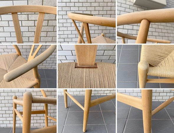 カールハンセン&サン Carl Hansen & son Yチェア CH24 ビーチ材 ソープフィニッシュ 日本仕様 座面張替済み ハンス・J・ウェグナー 北欧 デンマーク A ■