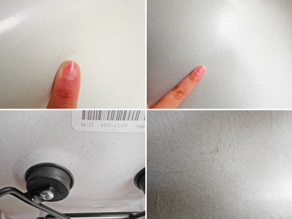 ハーマンミラー Herman Miller ホワイト アームシェルチェア キャッツクレイドルベース ホワイト C&R イームズ FRP製 ♪