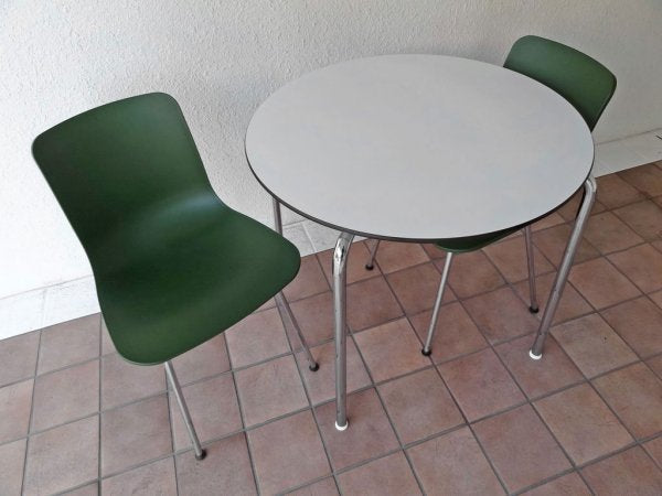 ヴィトラ vitra. ハル チューブ HAL Tube ダイニングチェア ジャスパー・モリソン Jasper Morrison 2脚セット グリーン スイス◇
