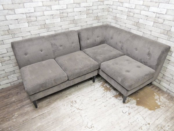 ノットアンティークス Knot antiques グレス ソファ GRESS SOFA 2人掛け 肘なし コーデュロイ ライオンバーク Sサイズ CRASH GATE取扱い 定価:52,800円 ●