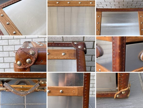 ハロ HALO ストニーハースト STONYHURST スモールランプテーブル 本革 ブラッシュドスチール 英国 アスプルンド取扱 ■