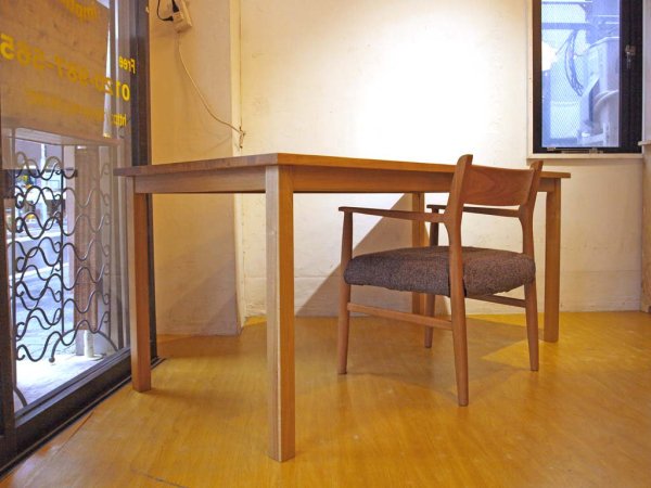 無印良品 MUJI ダイニングテーブル Dining table タモ無垢集成材 シンプル ナチュラル 幅165cm ★