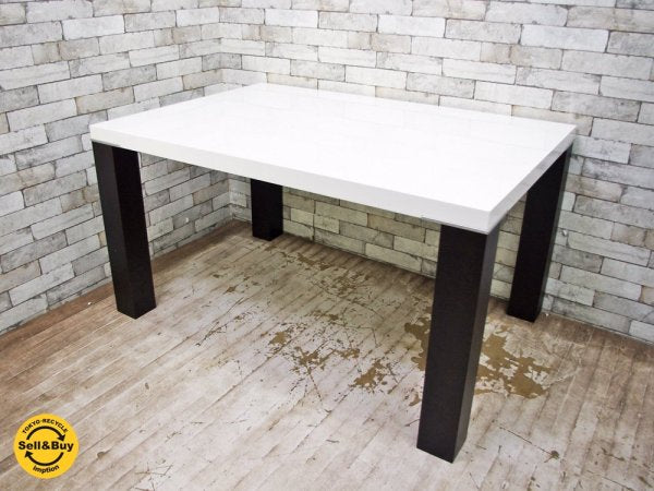 モリタインテリア MORITA 531 ダイニングテーブル モダンデザイン W130cm ●