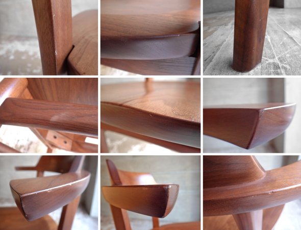 柏木工 KASHIWA ソフィー ウォールナット無垢材 ダイニングチェア IDC 大塚家具取扱 A♪