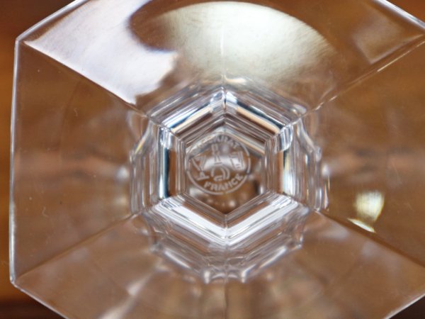 バカラ Baccarat アルクール Harcourt ワイングラス 3客セット ゴブレット クリスタルガラス フランス ◎