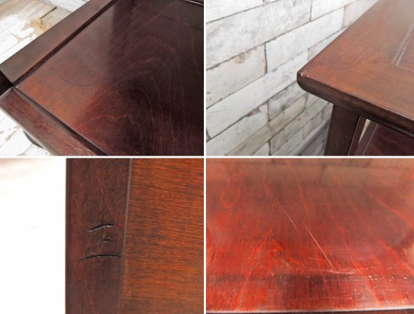 松本民芸家具 朝鮮棚 #506型 ミズメザクラ 茶棚 飾り棚 オープンシェルフ H137cm 和モダン 国産家具 ●