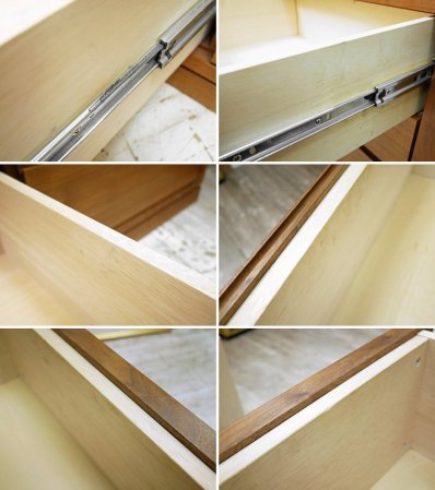 タイム&スタイル TIME & STYLE ウォルナット無垢材 ソリッド キャビネット SOLID Cabinet ワイドチェスト ドロワー 9杯 ベース CD-180 W200cm オーダー品 ●