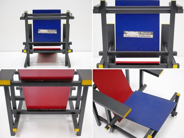 ヴィトラ デザイン ミュージアム Vitra Design Museum レッドアンドブルー Red & Blue chair 1/6サイズ ヘーリット・トーマス・リートフェルト ●