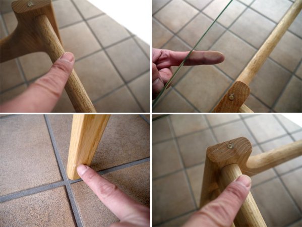 マルニ木工 ロクマルプラス MARUNI 60+ コーヒーテーブル ガラストップ オーバル型強化硝子天板×無垢オーク材フレーム W1150 参考価格¥63,800- 状態良好 ◇