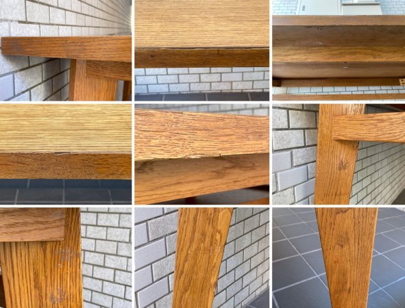 ウニコ unico コルソ CORSO オーク材 ダイニングテーブル 幅138cm 廃番 北欧ビンテージスタイル ■