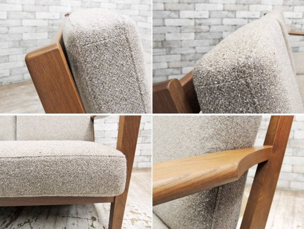 ウニコ unico ヴィスカ VISKA カバーリング ソファ 3シーター ウォールナットカラー 受注生産品 北欧スタイル ●