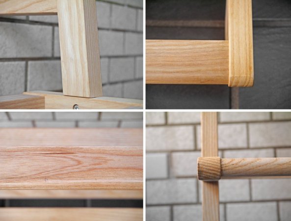 サイドバイサイド SIDE by SIDE ガストン Gaston シューズラック Shoe Rack アッシュ材 無垢材 SCOPE取扱い ドイツ ■