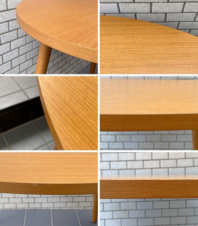 ウニコ unico アルベロ ALBERO ダイニングテーブル オーバルトップ チーク材 ポーランド製 北欧スタイル 廃盤 ■