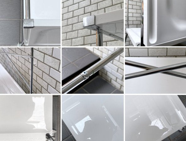 カルテル Kartell フリップ Flip 折り畳み式 キッチンワゴン テーブル ホワイト アントニオ・チッテリオ 定価約13.2万円 ■