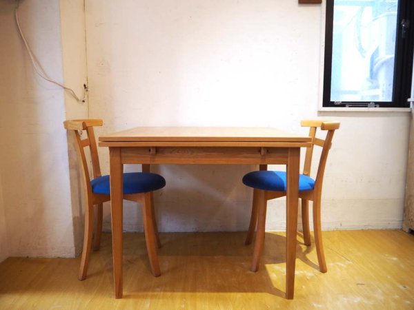 無印良品 MUJI タモ材 伸長式 エクステンション ダイニングテーブル 85~135cm ナチュラル 北欧スタイル 希少な廃盤サイズ ★
