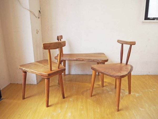 スタジオ イエス Studio Y’e.s スツール チェア ベンチタイプ 椅子 手作り ハンドメイド 国産木材使用 直井建築工房 ★