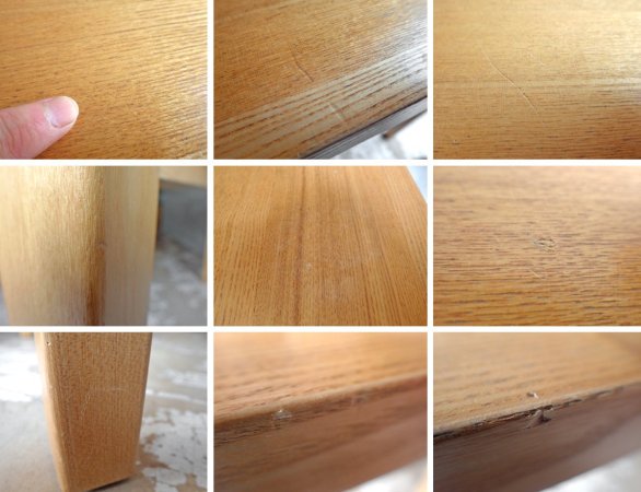 無印良品 MUJI タモ材 無垢集成材 ダイニングテーブル ナチュラル 幅140cm 廃盤 希少♪