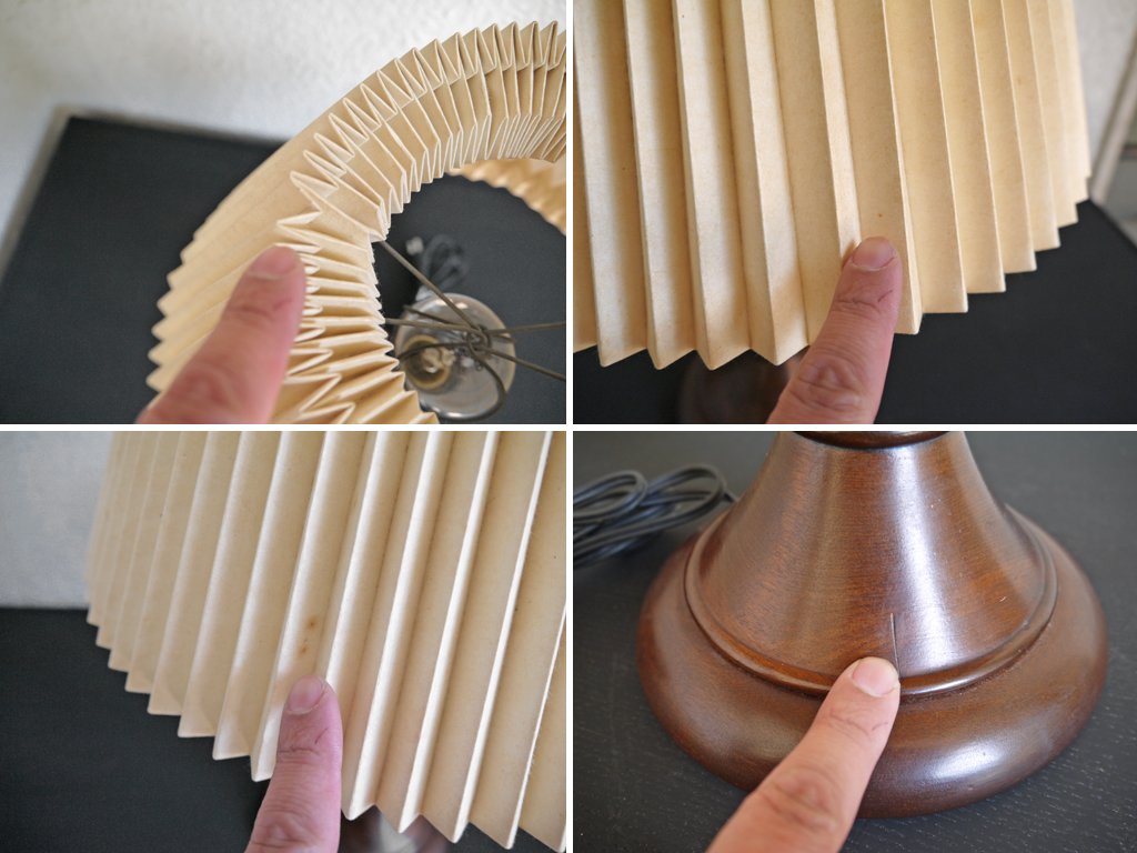 松本民芸家具 A型 スタンドライト テーブルランプ 和紙シェード 卓上照明 ミズメザクラ 無垢材参考価格:43,010円 和モダン 民藝 柳宗理 用の美 古家具 和家具 ◇