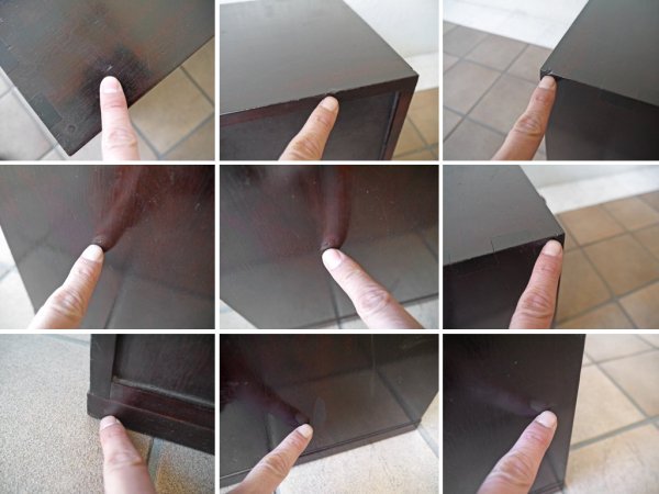 松本民芸家具 凸面 3段 小抽斗 ミニチェスト 抽斗 4杯 ミズメザクラ 無垢材 参考価格:¥82,500- 和モダン 民藝 柳宗理 用の美 古家具 和家具 ◇