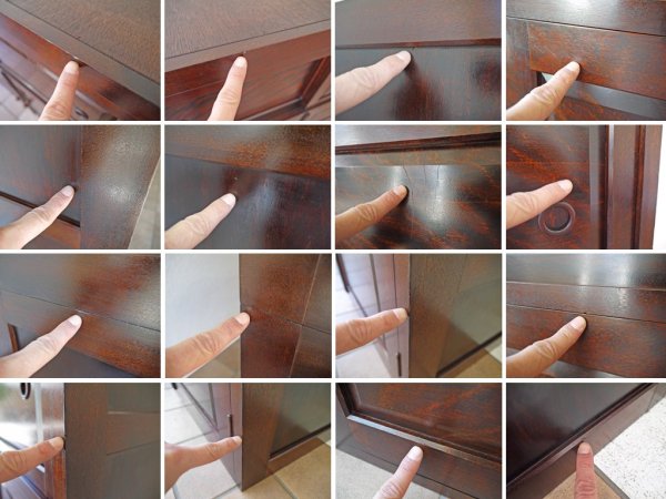 松本民芸家具 D型 6段 和タンス?ミズメザクラ 無垢材 参考価格:683,000円 洋服箪笥 ワードローブ 和モダン 民藝 柳宗理 用の美 古家具 和家具 ◇