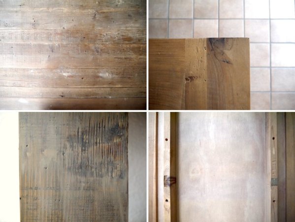 アーハウス ARHAUS アメリカ 廃番 希少 AWT ダイニングテーブル ワーキングテーブル 作業台 アジャスター付き 無垢シダーウッド古材 定価 約22万 アスプルンド ASPLUND 取扱 ◇