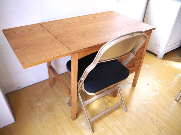 クラリン CLARIN フォールディングチェア 折り畳みチェア Folding chair SANDLER 廃盤 ブラック ファブリッククッション P.F.S取扱 ★