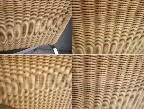 フリッツハンセン Fritz Hansen ピーケー22 PK22 イージーチェア 籐 ラタン × スチール脚 ポール・ケアホルム Poul Kjærholm 定価\489,500- ♪