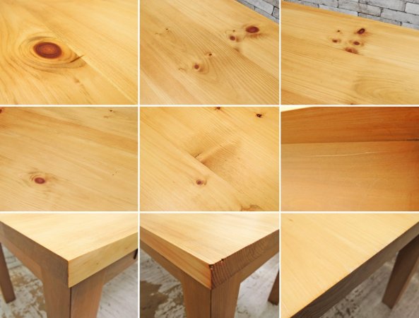 ラスティックトゥエンティーセブン RUSTIC TWENTY SEVEN パイン無垢材 ダイニングテーブル カントリースタイル W160m ●