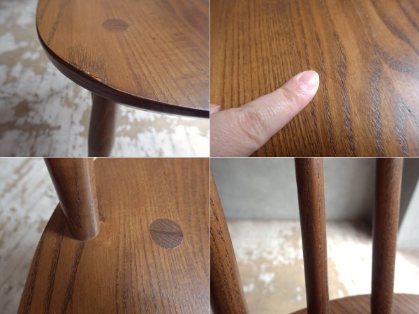 アーコール Ercol オリジナルズシリーズ Originals 1875 クエーカーチェア Quaker chair ダイニングチェア エルム材 UK ダークブラウン ♪