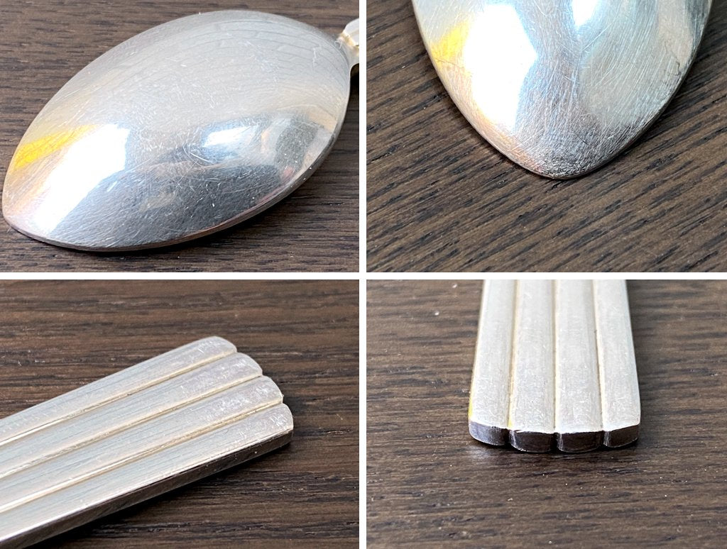 ジョージジェンセン Georg Jensen ベルナドッテ BERNADOTTE ティースプーン 6pセット シルバー EPNS デンマーク ■