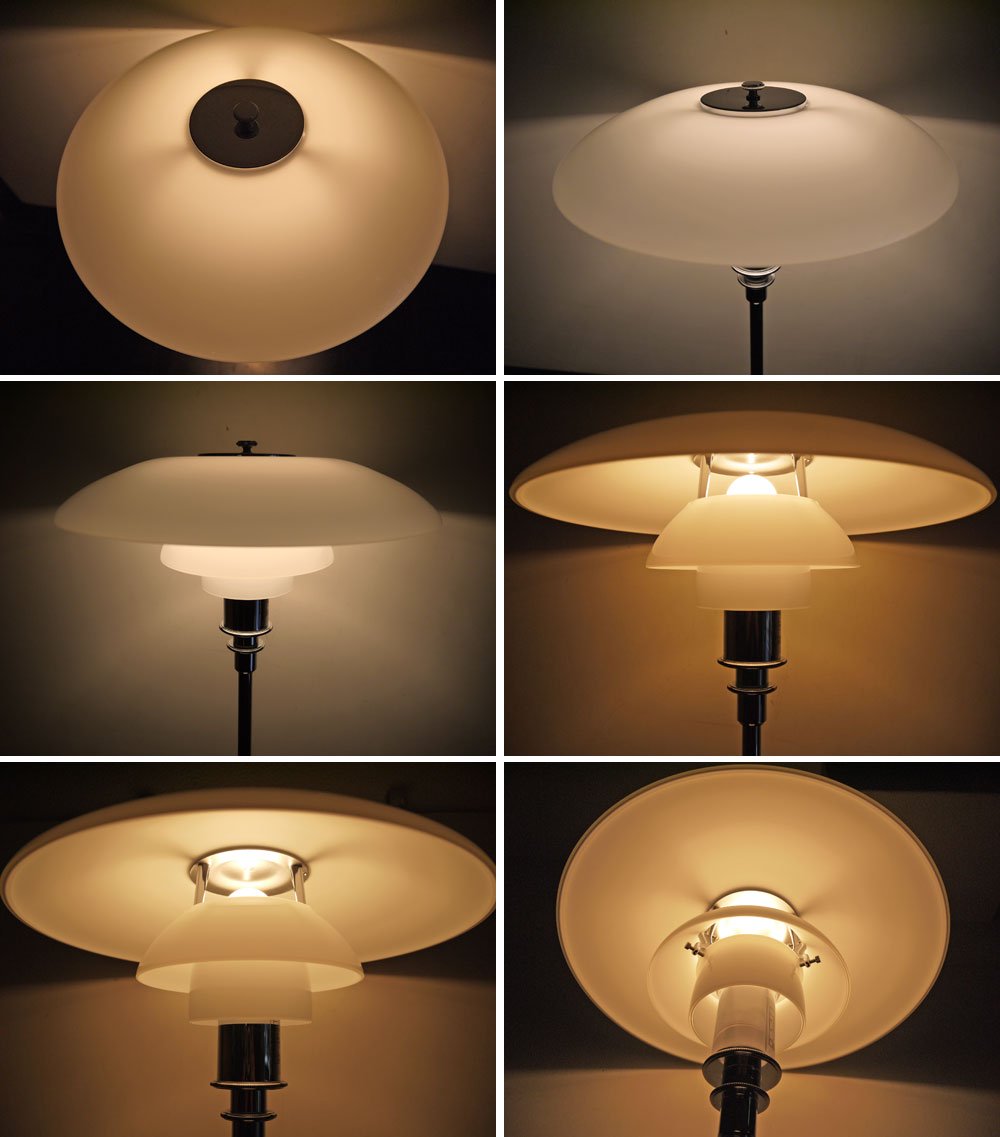ルイスポールセン louis poulsen PH3/2 Table テーブルランプ クローム ホワイト デンマーク 美品 定価 137,500円 ◇
