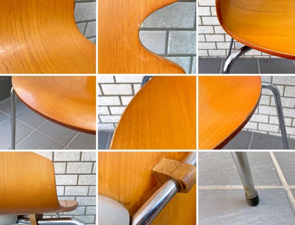 フリッツハンセン Fritz Hansen アントチェア ANT CHAIR アルネ ヤコブセン ナチュラル ビーチ 4本脚 アリンコ チェア 北欧 デンマーク ■