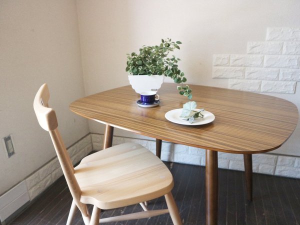 カリモク60+ karimoku Dテーブル ウォールナットカラー デコラトップ カフェテーブル ミッドセンチュリー テーブル ◎