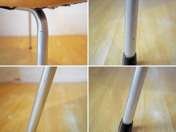 トラックファニチャー TRUCK FURNITURE パイプチェア 初期型 スタッズ 鋲打 フェイクレザー パイピング レトロデザイン B ★