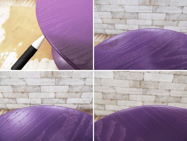 スネカルガールデン snedkergaarden トリッセン ボビン スツール TRISSEN STOOL パープル ナナ・ディッツェル Nanna Ditzel 展示美品 ●