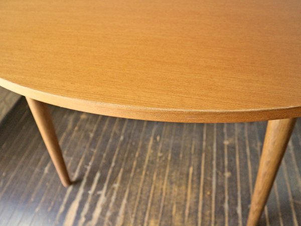 ウニコ unico アルベロ ALBERO カフェテーブル ダイニングテーブル オーバル チーク材 ◎