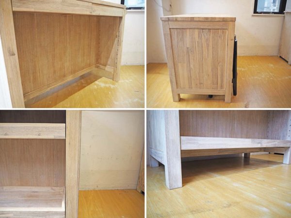 ウニコ unico マノア MANOA キッチンカウンター Kichten Counter ハイテーブル 対面式 アカシア無垢材 廃盤品★