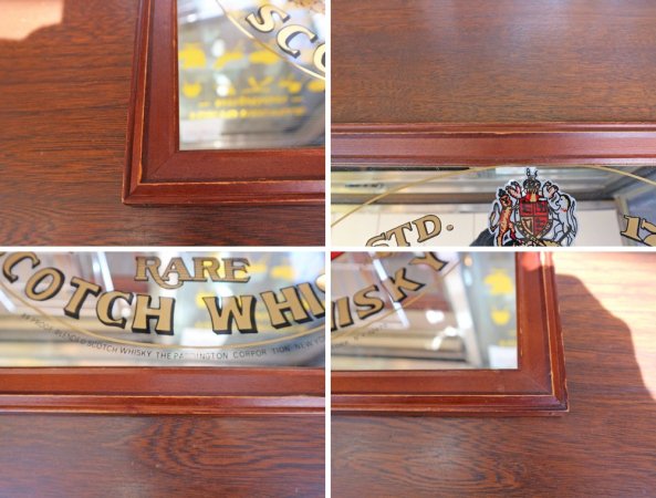 ジャステリーニ&ブルックス J&B パブミラー ウォールミラー ヴィンテージ Vintage ◎