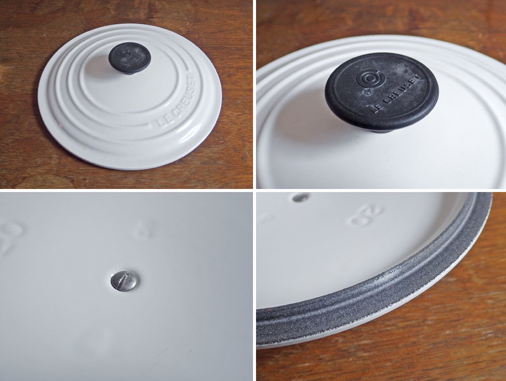 ルクルーゼ LE CREUSET ココットロンド キャセロール 両手鍋 Φ26cm ホワイト ♪