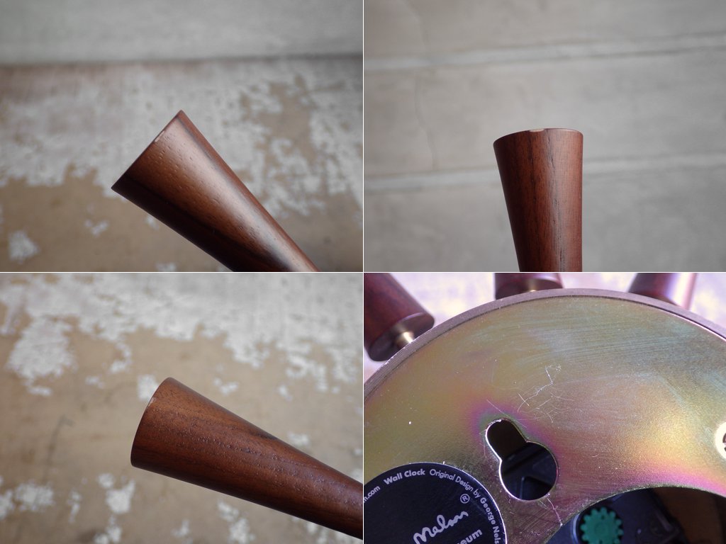 ヴィトラ Vitra スピンドルクロック Spindle Clock 時計 ウォールクロック ジョージ・ネルソン 定価¥55,000- ♪