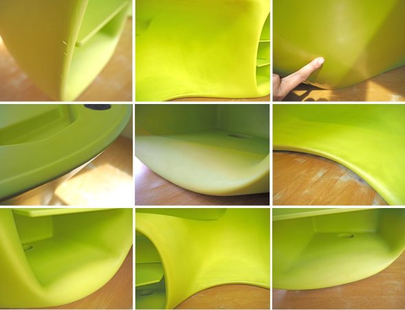 ヴィトラ Vitra バオバブ デスク BaObab desk ライムグリーン フィリップ・スタルク Philippe Starck デザイン 廃番 希少 定価:350,000円以上 ★