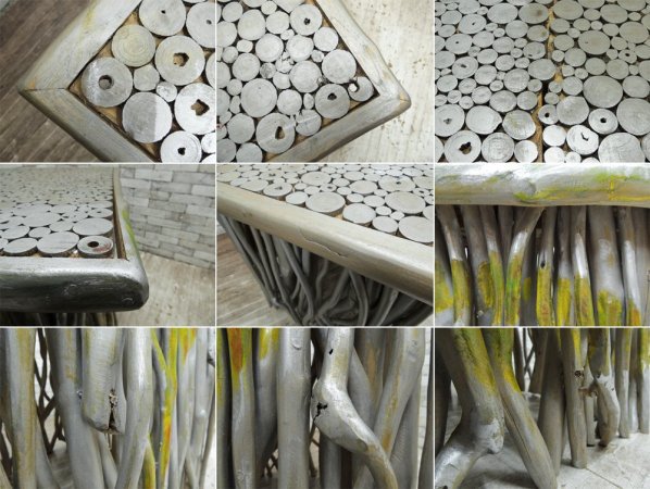 BC工房 無垢材 ダイニングテーブル ペイント オーダー家具 店舗什器 ●