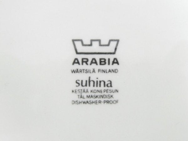 アラビア ARABIA スヒナ suhina プレート 17cm ビンテージ ゴラン・バック ライヤ・ウオシッキネン 北欧食器 ●