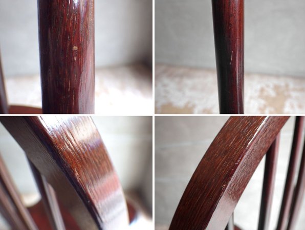 松本民芸家具 #72 リーチ型 ウィンザーチェア バーナードリーチ ミズメザクラ 刻印有 民藝 和モダン 定価¥81,000- D♪