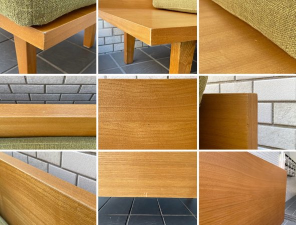 ウニコ unico クルト KURT ソファ 2シーター グリーン オーク材 北欧スタイル 廃盤 ■