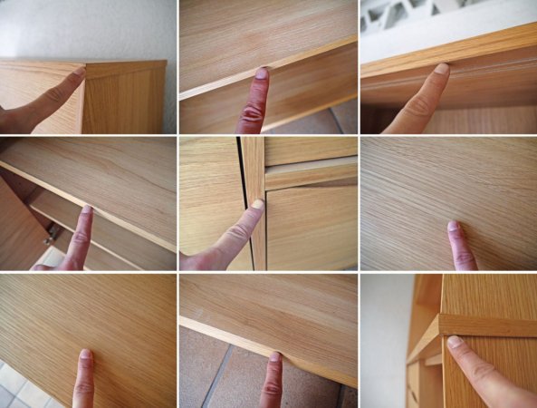 ウニコ unico シグネ SIGNE キッチンボード W1190 オープンタイプ オーク材 NA 現行モデル 定価¥151,800- 状態良好 食器棚 カップボード 北欧スタイル ◇