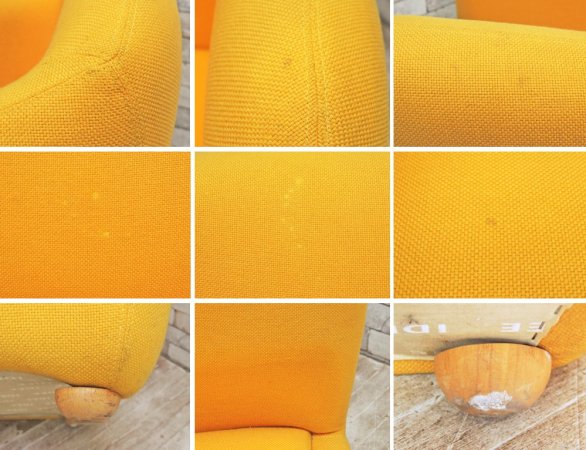 イデー IDEE ミラーソファ MILLER SOFA カレイドカラー 1人掛けソファ アームチェア イエロー マシュー・ヒルトン Matthew Hilton 定価:220,000円以上 ●