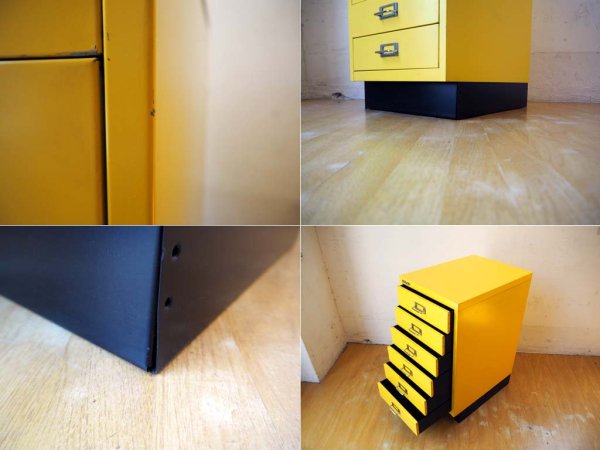 ビスレー BISLEY BASICシリーズ BA3/6 6段 A3 キャビネット イエロー Yellow アクティブトレー ペントレイ 英国 イギリス ★